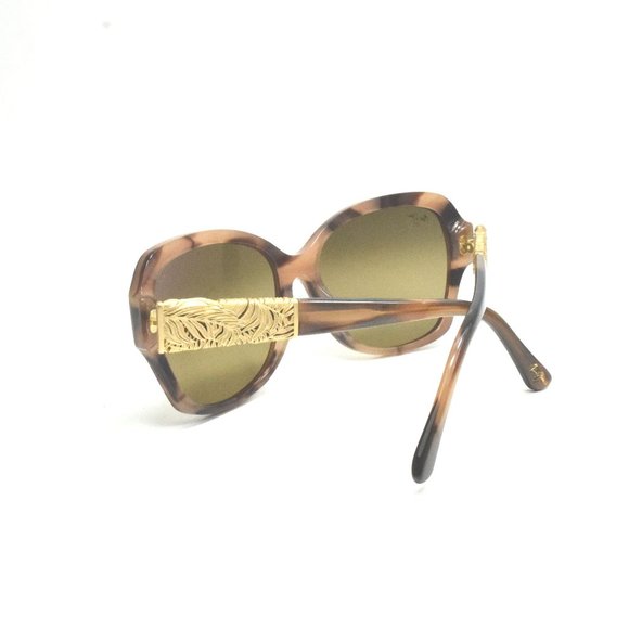 Maui Jim Swaying Palms MJ 530-93 Brown Stripe with 24K Gold / HCL Bronze Polar - Picture 4 of 6